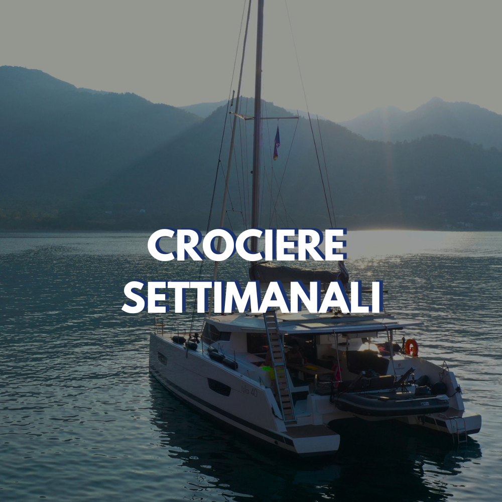 Crociere settimanali noleggio catamarano di lusso